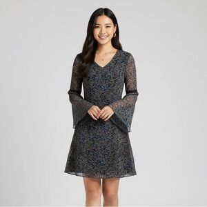 Cabi Poise V- Neck Floral‎ Fairy dress Y2K